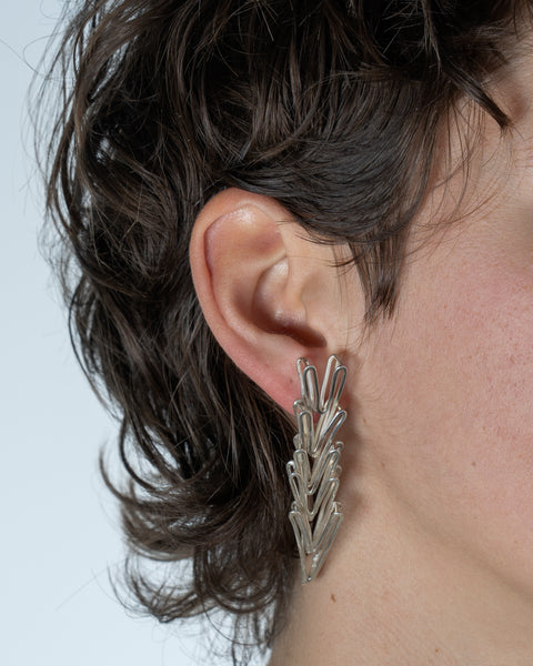 Les boucles d'oreilles Os-coeurs